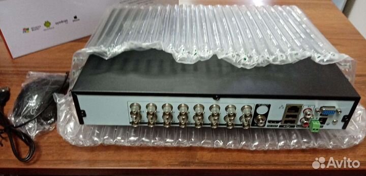 Регистратор для видеонаблюдения 16 каналов гибрид