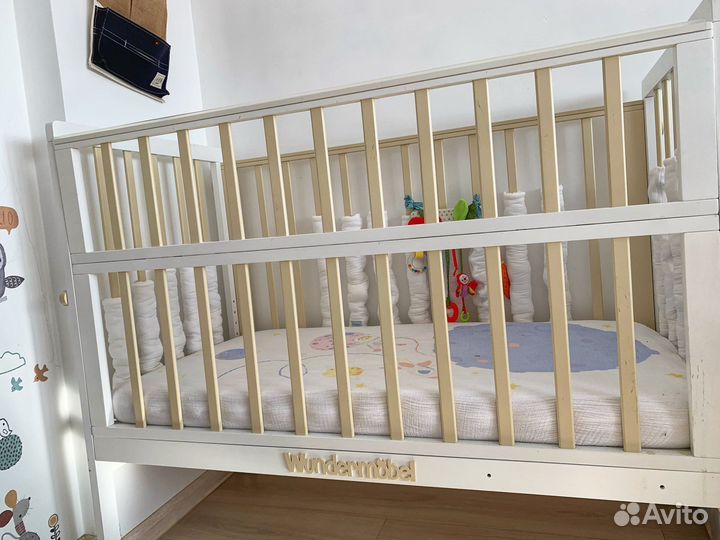 Кроватка детская wundermobel белая