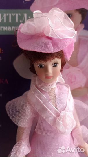 Кукла Дамы эпохи с журналом Элиза Дулиттл