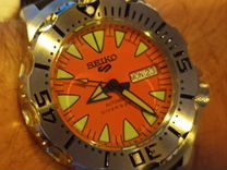 Часы Seiko Monster Orange Diver Mod.(Зубастик)
