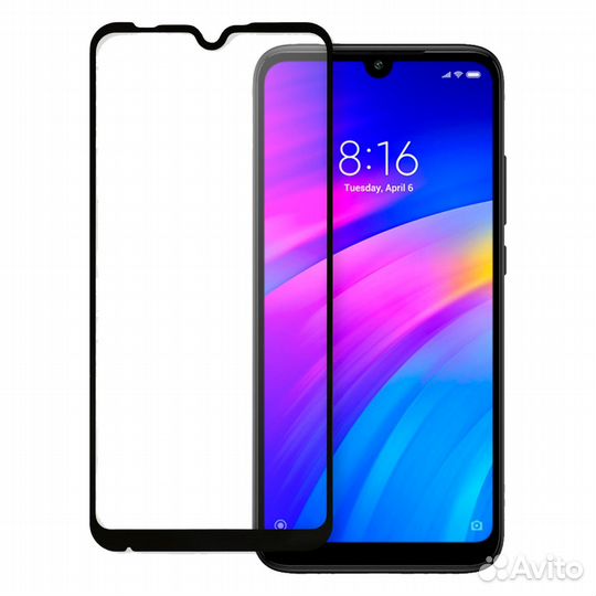 Защитное стекло Ainy Xiaomi Redmi 7 черный
