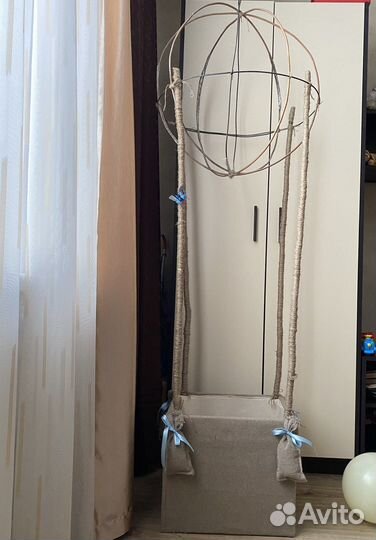Воздушный шар каркас с корзиной