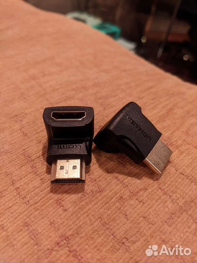 Переходник hdmi 2.0, угол 90 градусов Vention
