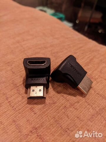 Переходник hdmi 2.0, угол 90 градусов Vention