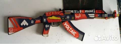 Деревянный автомат-резинкострел CS GO ак-47