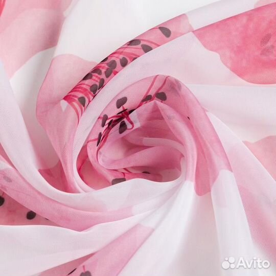 Новый комплект тюля Этель Цветы