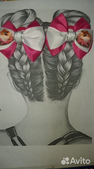 Бантики ручной работы в стиле канзаши