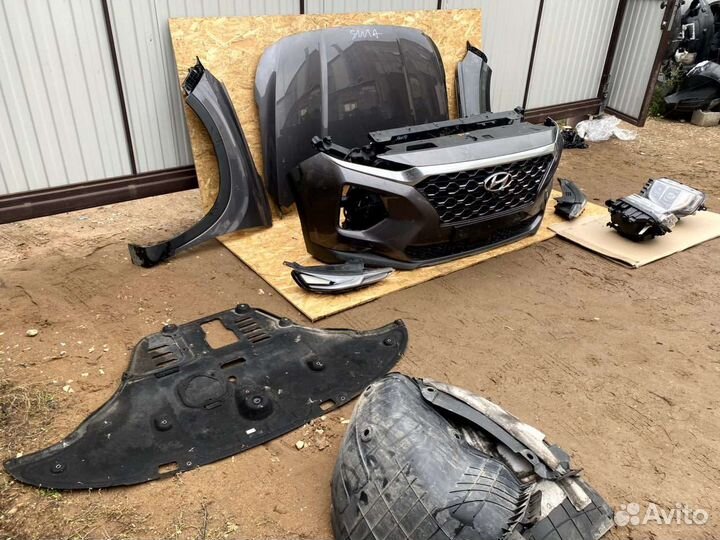 Ноускат Хендай Санта Фе 4 TM морда комплектом