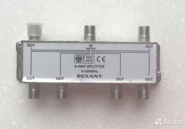 Делитель тв на 6 выходов Rexant