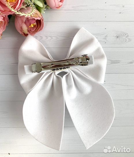 Бант для волос на заколке автомат