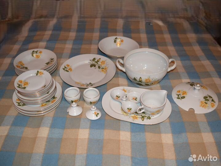 Столовый сервиз Porcelana Польша винтажный