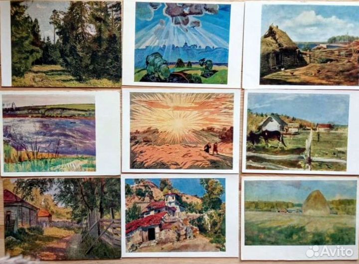 Солнечный пейзаж, 48 открыток 50-70е годы