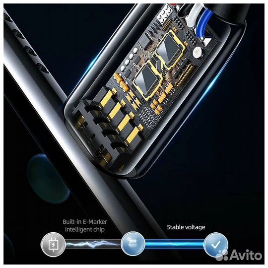 Кабель usams US-SJ580 U82 Type-C 240W,1.2 М