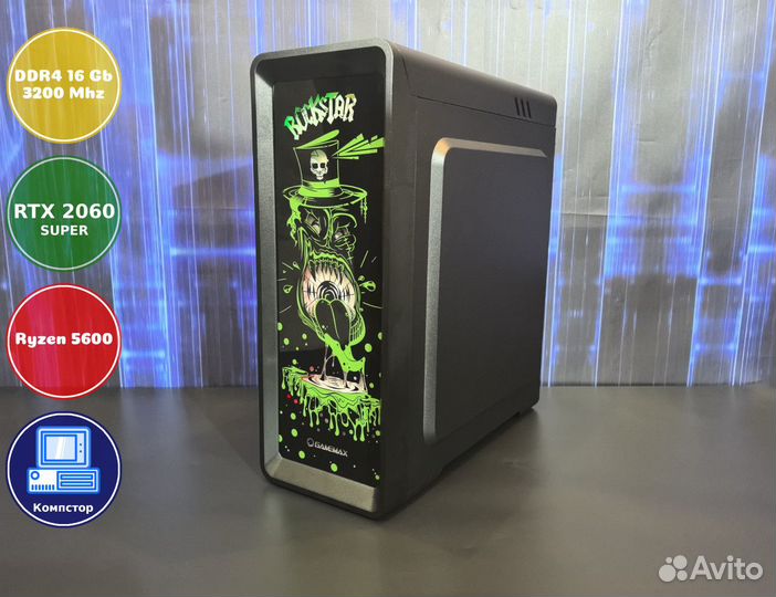 Сборка пк для 2к AMD5600-RTX2060SUP-16DDR4-BCQ-A520
