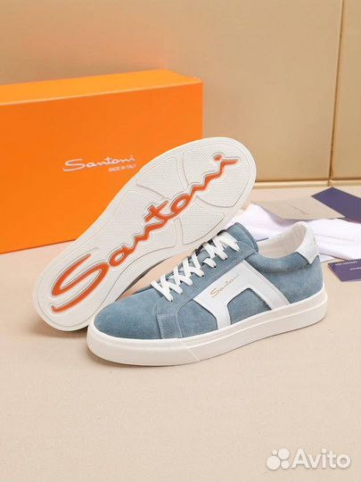 Кеды мужские замшевые Santoni 39-45