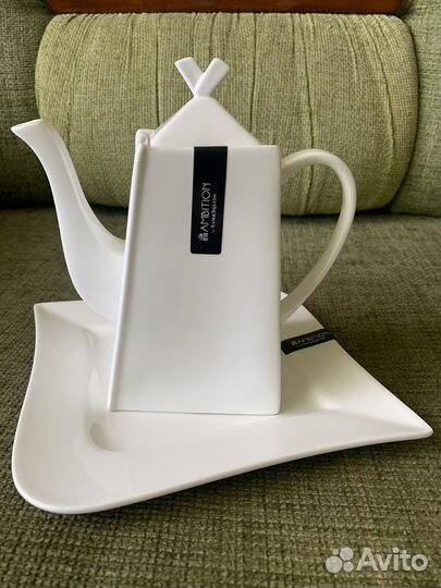 Заварочный чайник с дисертной тарелкой