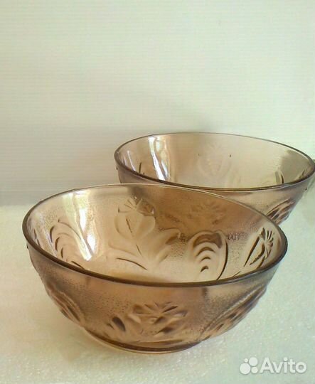 Салатник цветное стекло СССР