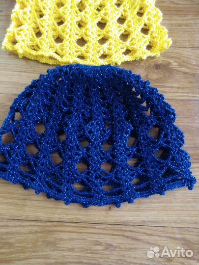 Летние ажурные шапочки