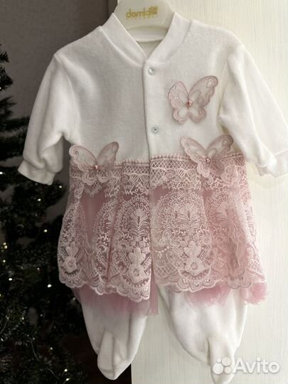 Платье боди на выписку