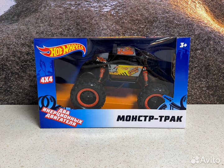 Новый Автомобиль Hot Wheels монстр-трак черный