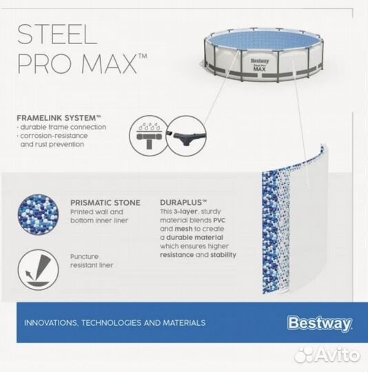 Каркасный бассейн bestway