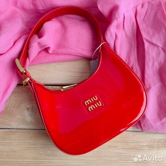 Сумка женская красная Miu Miu новая Люкс