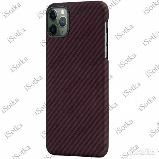 Чехол-накладка Карбон для Apple iPhone 11 Pro (бор