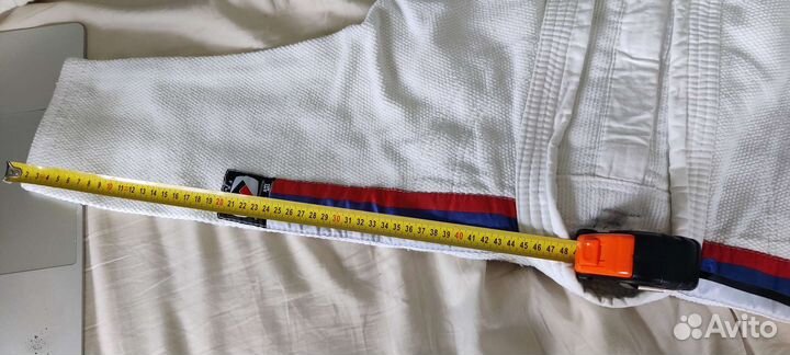 Кимоно с поясом и флагом России, рост 115 см