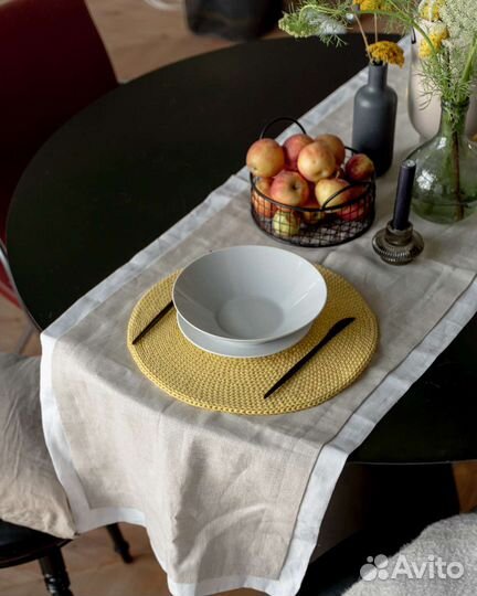 Салфетки на стол круглые