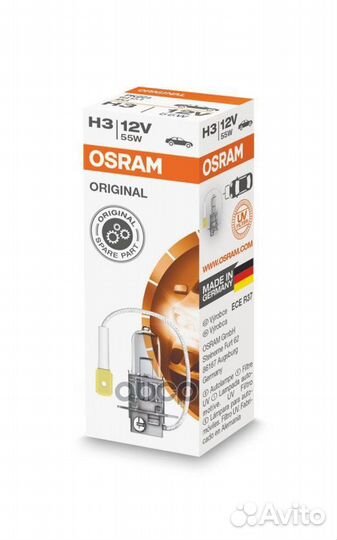 64151 osram Лампа H3 55W 12V 64151 Osram
