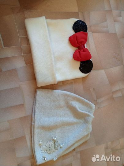 Шапки на девочку от 1 до 5 лет