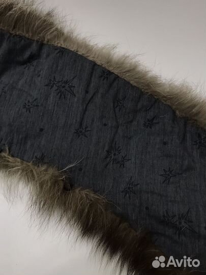 Воротник из меха чернобурки