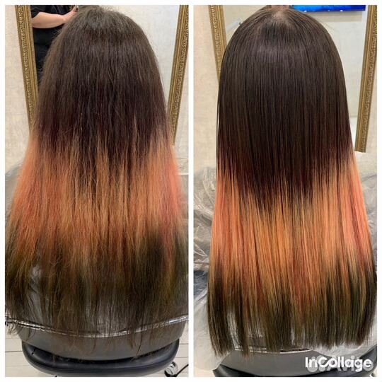 Кератиновое выпрямление волос