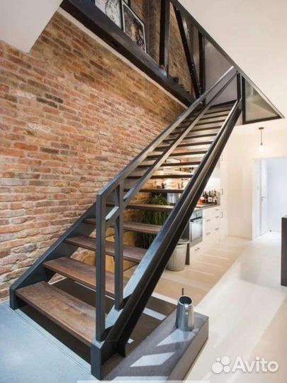 Лестница в стиле лофт