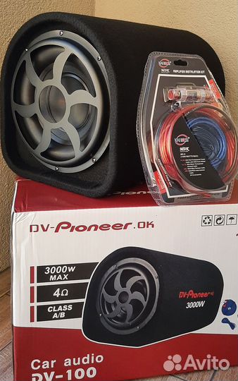 Активный сабвуфер Pioneer 1600 ватт 10 дюйм