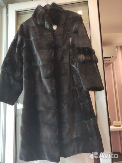 Шуба мутоновая с норкой 42-44