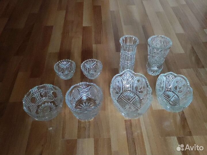 Вазы хрусталь разные