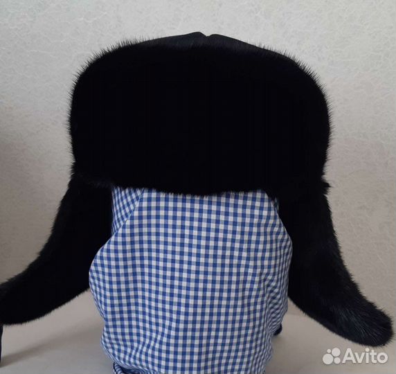 Норковая шапка мужская ушанка
