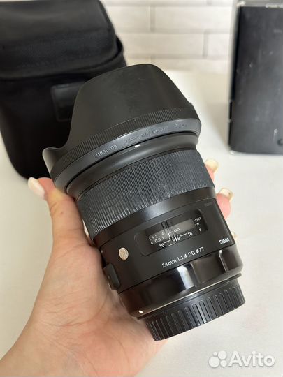 Объектив Sigma AF 24mm F1.4 DG HSM Art Canon EF