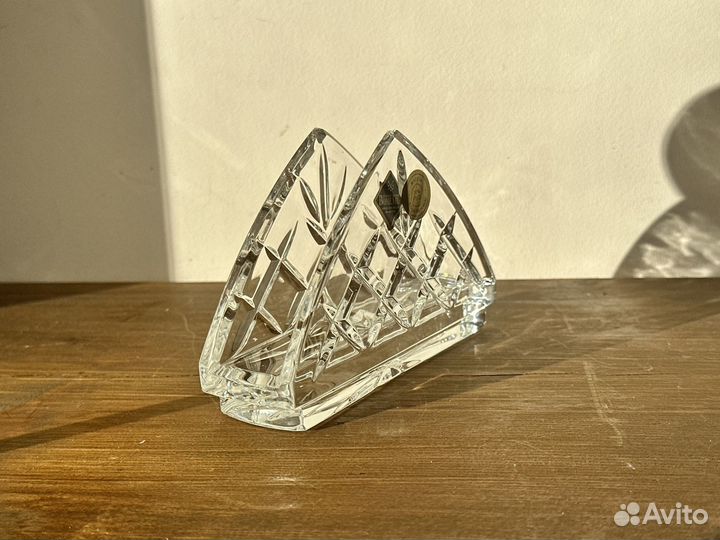 Хрустальная салфетница винтаж