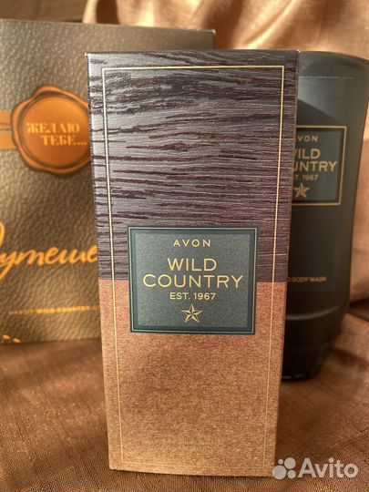 Мужской набор Avon туалетная вода+шампунь-гель