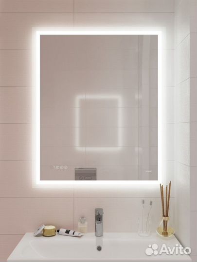 Зеркало Cersanit Pro 60 kn-lu-led080*60-p-os Хром