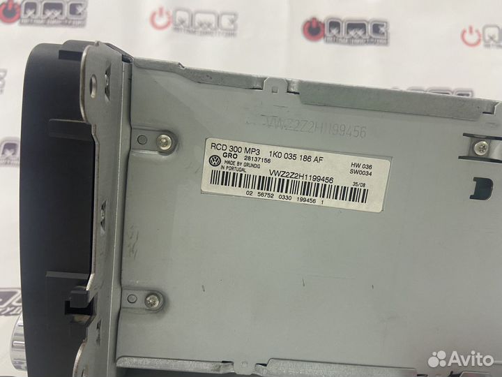 Магнитола RCD 300 MP3 1K0 035 186 AF