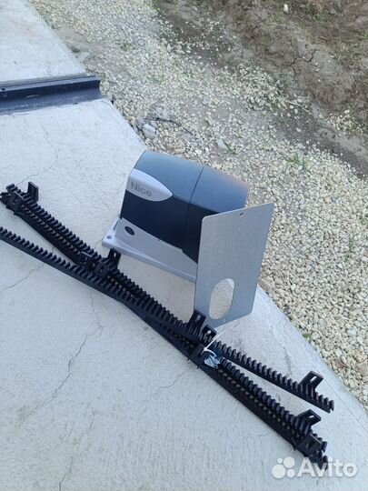 Ворота автоматические откатные прямые профлист