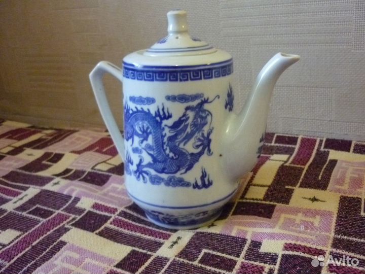 Чайники Дулево, набор стопок с напылением. бокалы