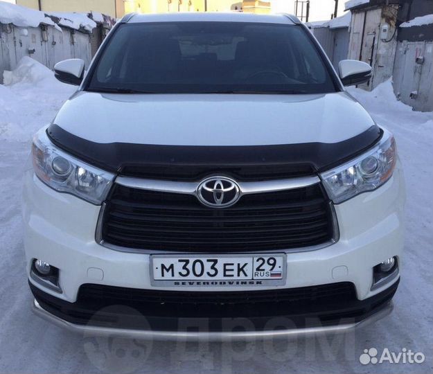 Защита бампера toyota highlander 13-н.в