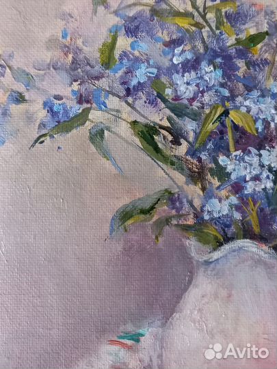 Картина маслом на холсте цветы