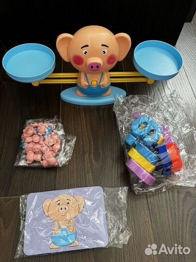 Развивающая игра умные весы /балансир: учим цифры