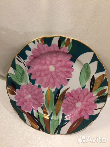 Декоративные тарелки, селёдочницы Дулево