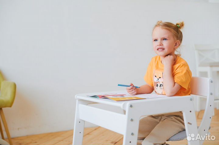 Растущий стол + стул комплект детский